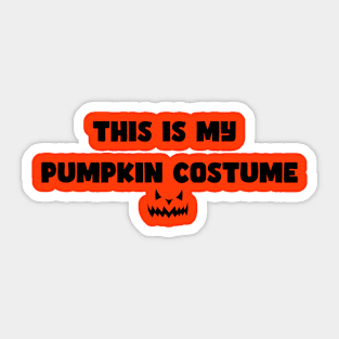 Pumpkin Costume Sticker